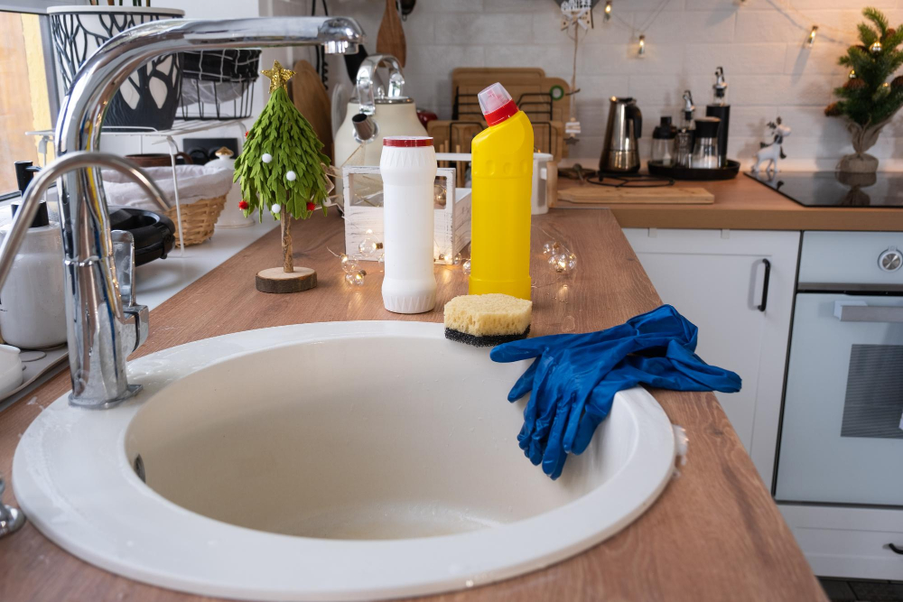 kitchen and bathroom cleaning